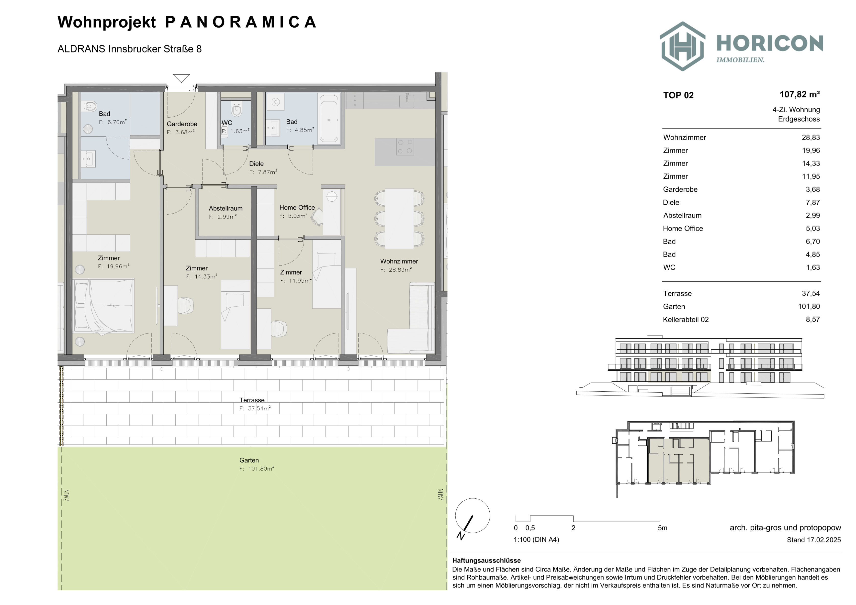 "Aldrans - PANORAMICA" - Wohnen mit Aussicht Top 02 (4 Zimmer) /  / 6071&nbsp;Aldrans / Bild 0