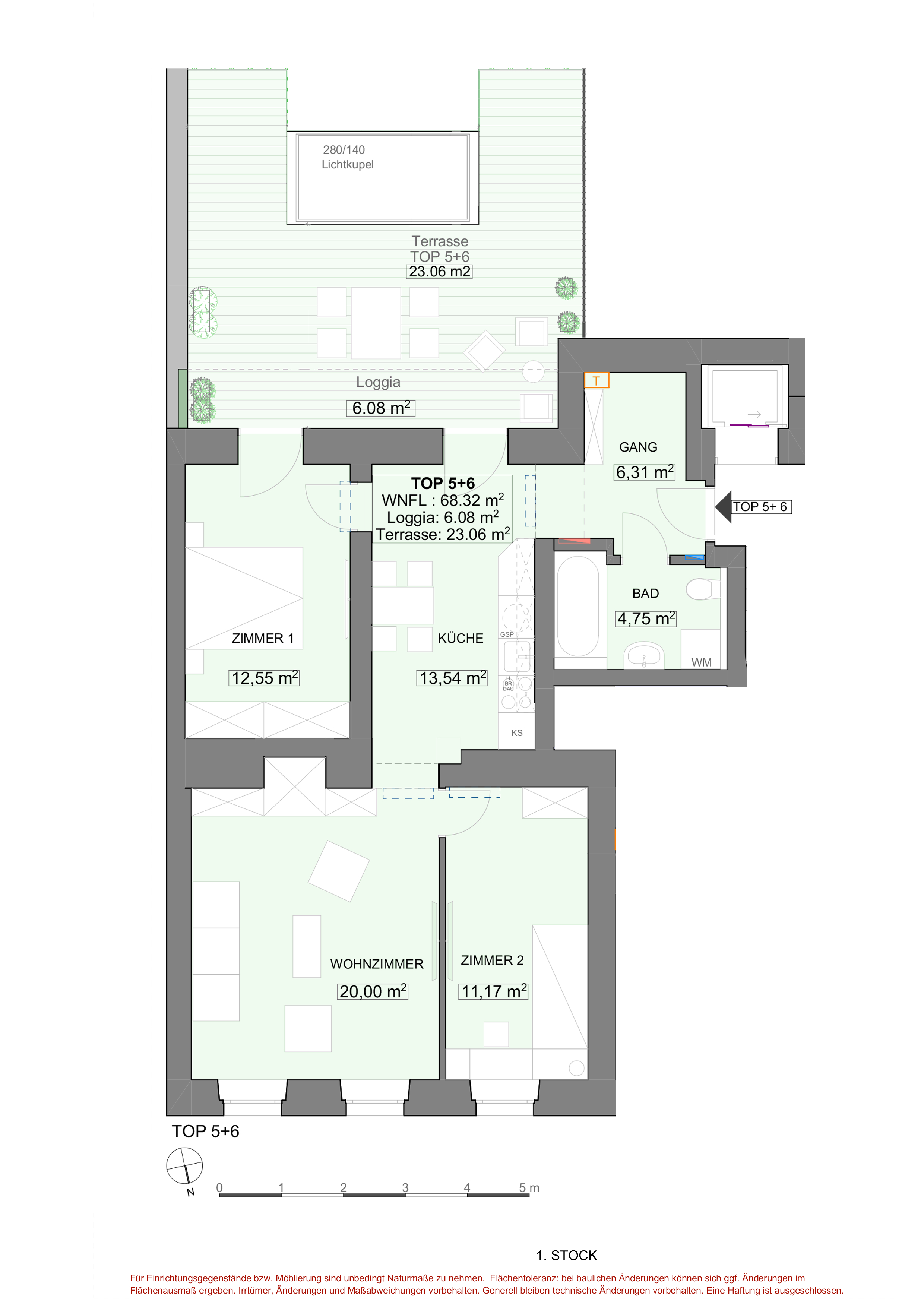 Ca. 29 m Auenflche sdlich ausgerichtet I Erstbezug nach Kernsanierung I U-Bahn Nhe I Luftwrmepumpe inkl. Khlung I  /  / 1160 Wien / Bild 5