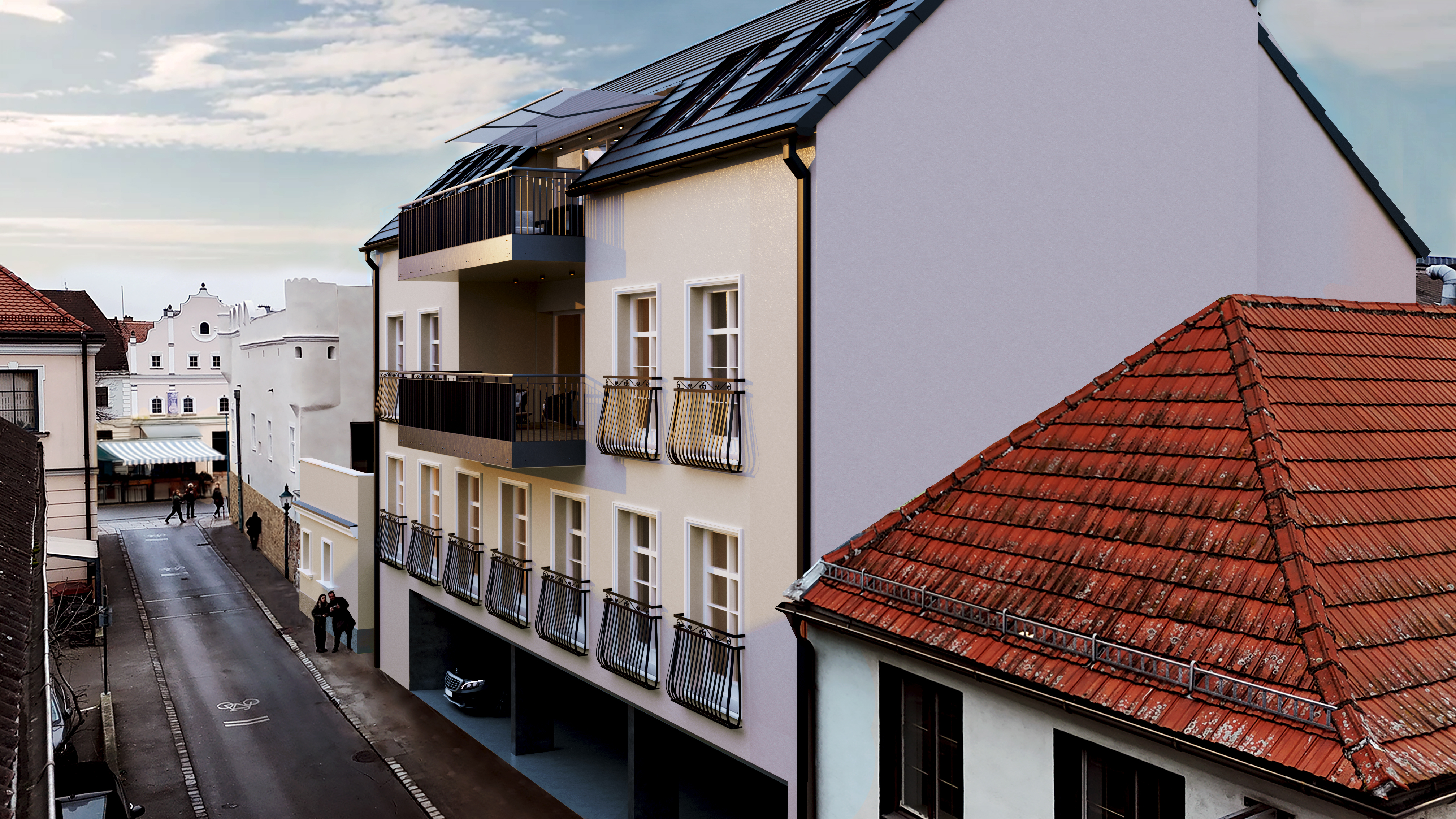 Exklusive DG Wohnung I Erstbezug am Hauptplatz I ca. 20,32 m� Au�enfl�che I Stellplatz E-Ladefunktion u.v.m.!  /  / 3430&nbsp;Tulln an der Donau / Bild 1