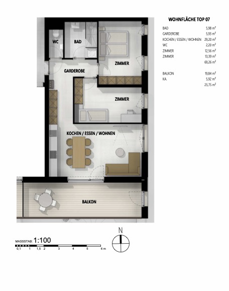 Architektonisch hochwertiger Neubau in Top-Lage von Scharnitz! Top 07 /  / 6108&nbsp;Scharnitz / Bild 6