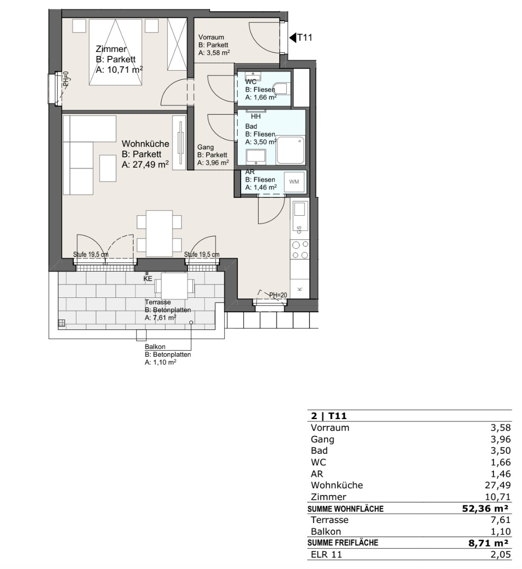 BEZUGSFERTIG I N�he M�hlwasser I Klimaaktiv-zertifiziert I Tiefgarage I W�rmepumpe I Fu�bodenheizung & K�hlung I PV-Anlage /  / 1220&nbsp;Wien / Bild 4