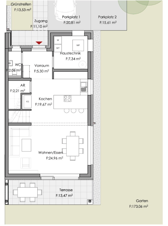 Wohnqualit�t und Freiraum f�r die ganze Familie I Luftw�rmepumpe uind Photovoltaik I 2 Stellpl�tze  /  / 3580&nbsp;Horn / Bild 2