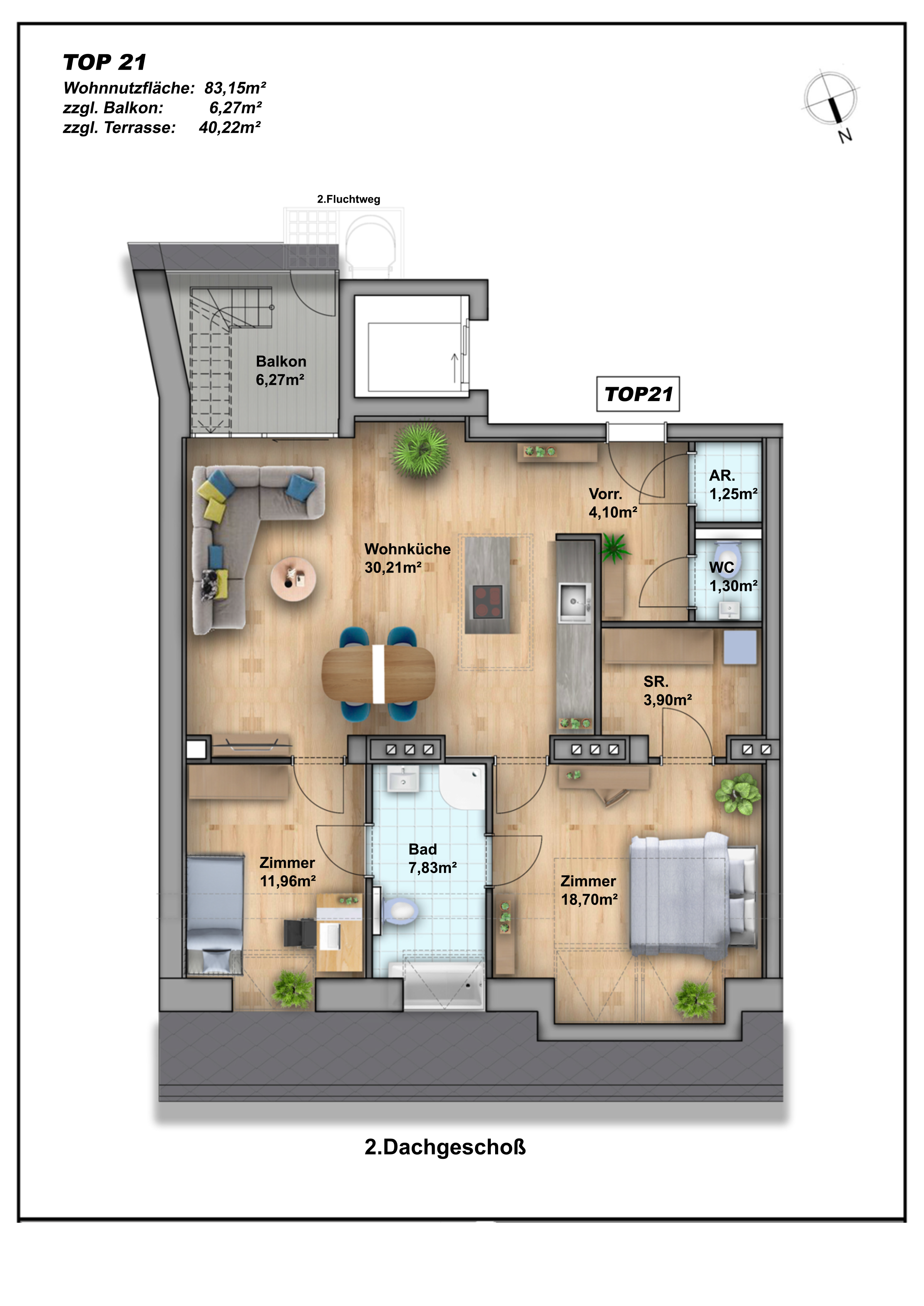Exklusive DG Wohnung I Mglichkeit mit ca. 40m2 Dachterrasse I U3 & S-Bahn nhe I Erstbezug I  /  / 1160 Wien / Bild 4