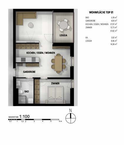 Wundersch�nes Neubau-Projekt in bester und zentralster Lage von Scharnitz! /  / 6108&nbsp;Scharnitz / Bild 4