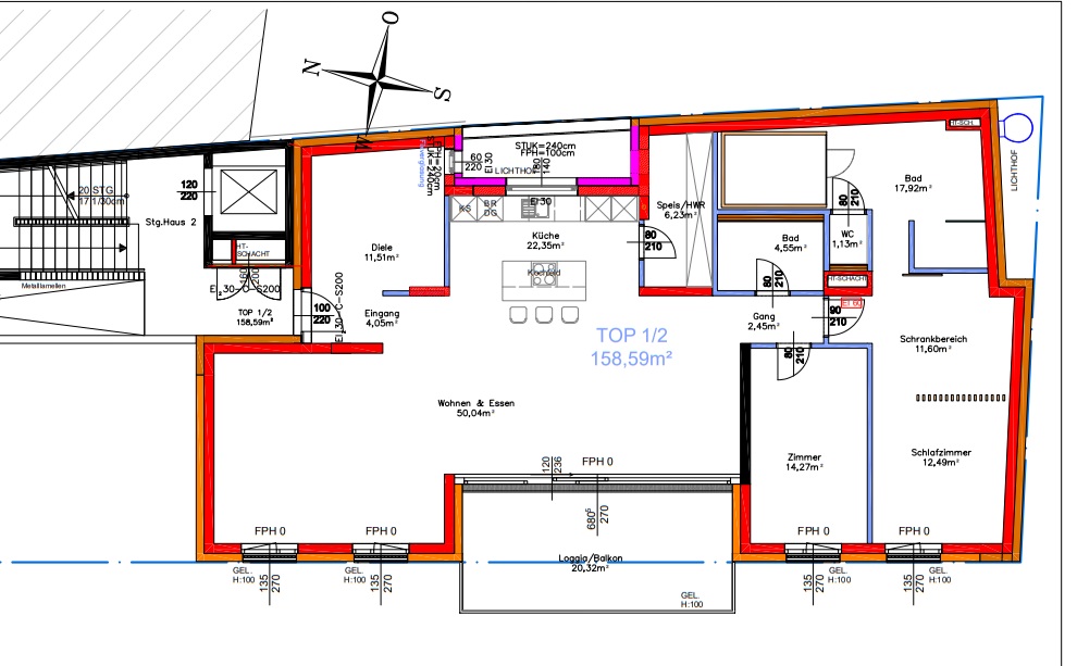 Exklusive Stadtwohnung beim Hauptplatz / gro�er Balkon / Neubau-Erstbezug / KFZ-Stellplatz /  / 3430&nbsp;Tulln an der Donau / Bild 5