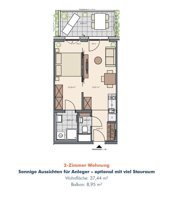 Traumhaftes Neubauprojekt in Wien-Donaustadt - Modern / Freifl�chen / Top-Ausstattung (Provisionsfrei !) /  / 1220&nbsp;Wien / Bild 7