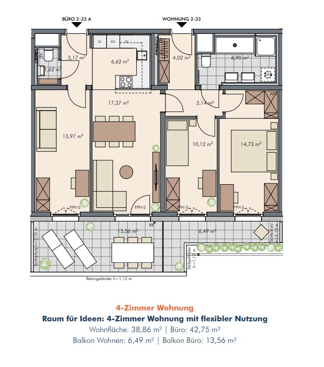 Traumhaftes Neubauprojekt in Wien-Donaustadt - Modern / Freifl�chen / Top-Ausstattung (Provisionsfrei !) /  / 1220&nbsp;Wien / Bild 12