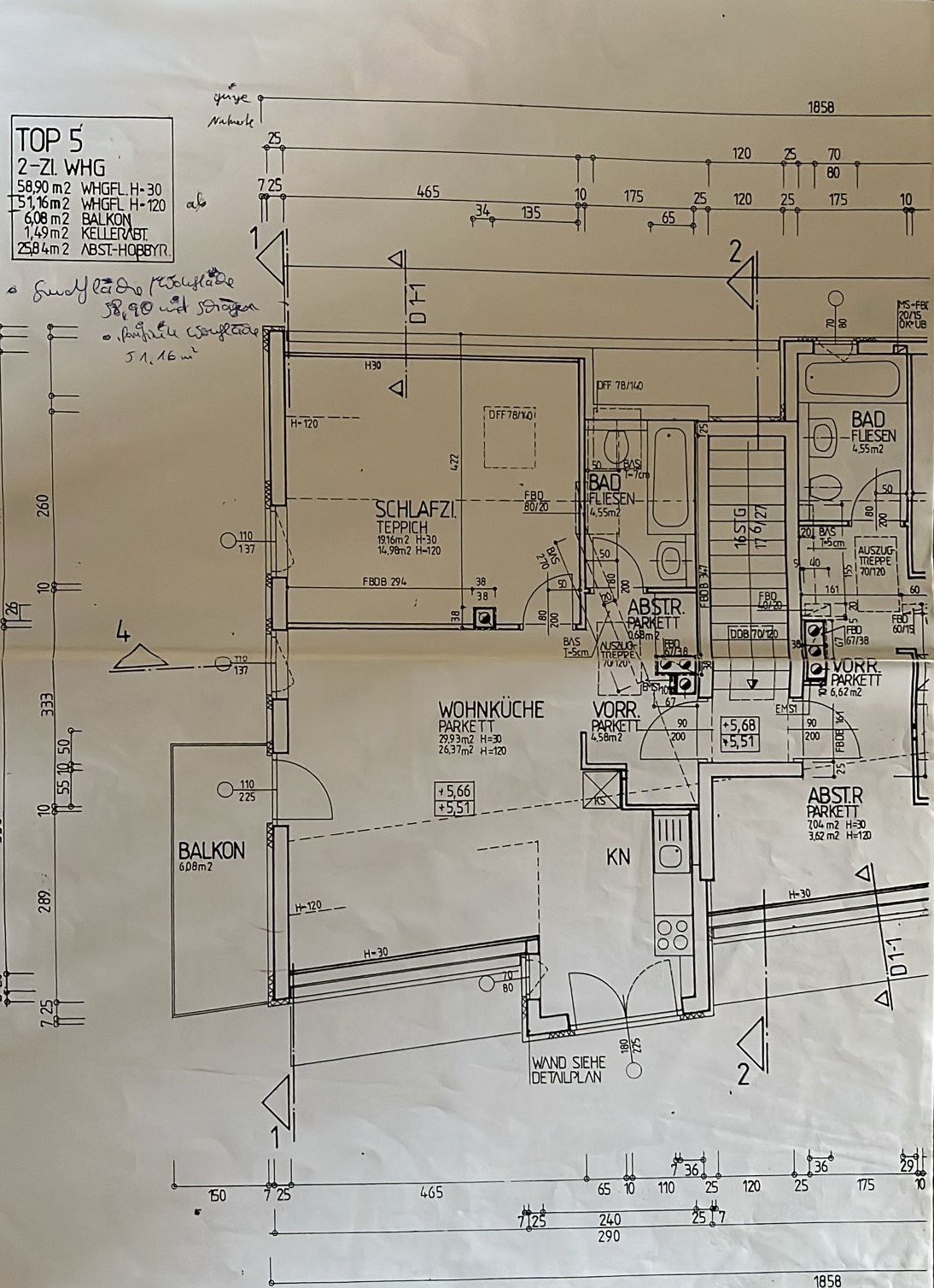 Gepflegte Dachgescho�wohnung in Ruhelage mit S�dwestbalkon in Salzburg! /  / 5020&nbsp;Salzburg / Bild 6