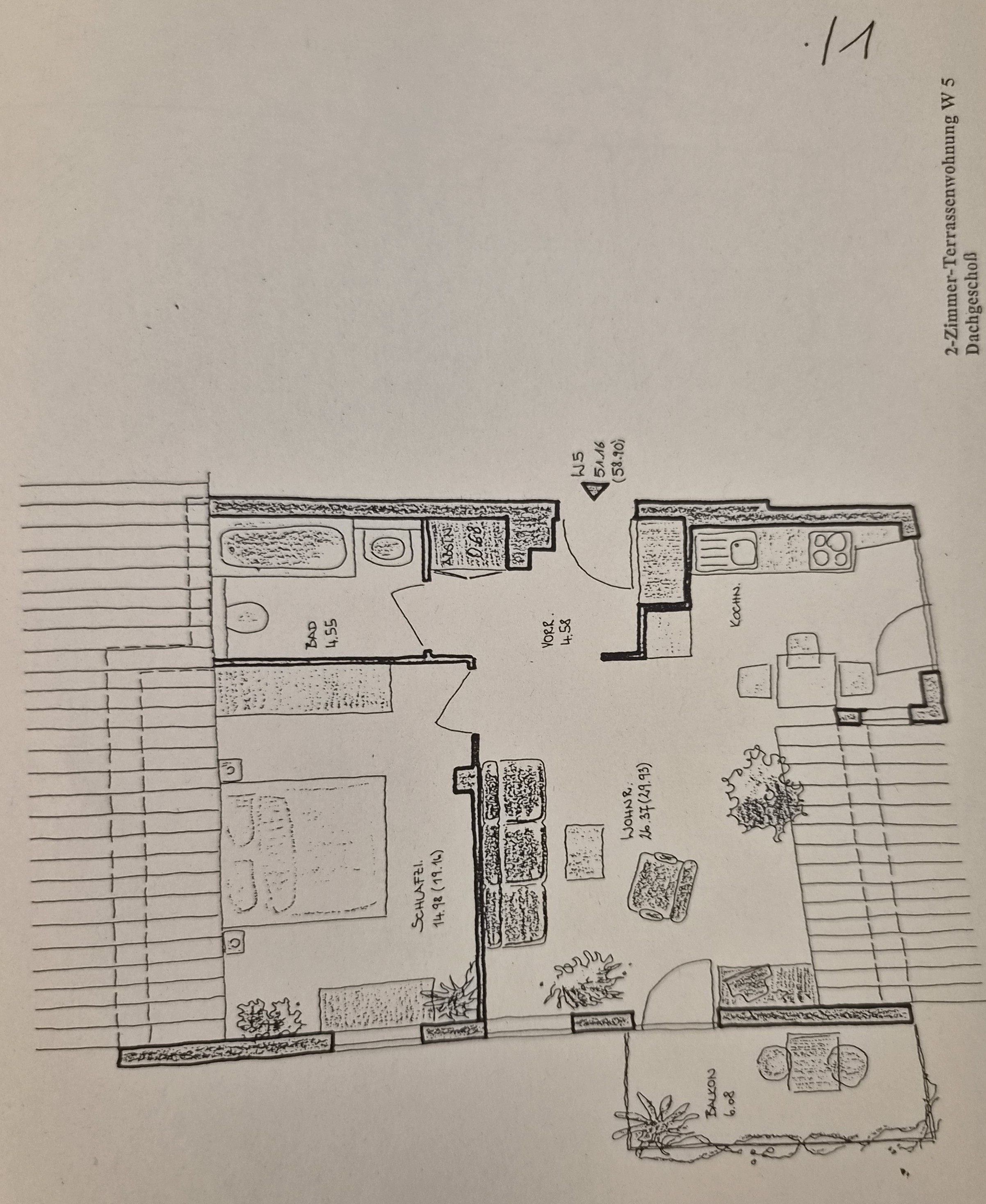Gepflegte Dachgescho�wohnung in Ruhelage mit S�dwestbalkon in Salzburg! /  / 5020&nbsp;Salzburg / Bild 7