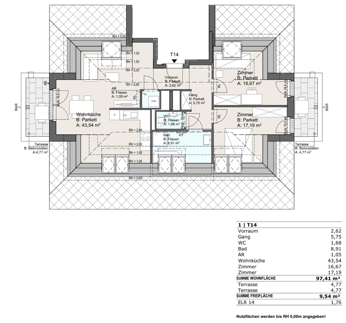 BEZUGSFERTIG I N�he M�hlwasser I Klimaaktiv-zertifiziert I Tiefgarage I W�rmepumpe I Fu�bodenheizung & K�hlung I PV-Anlage  /  / 1220&nbsp;Wien / Bild 6