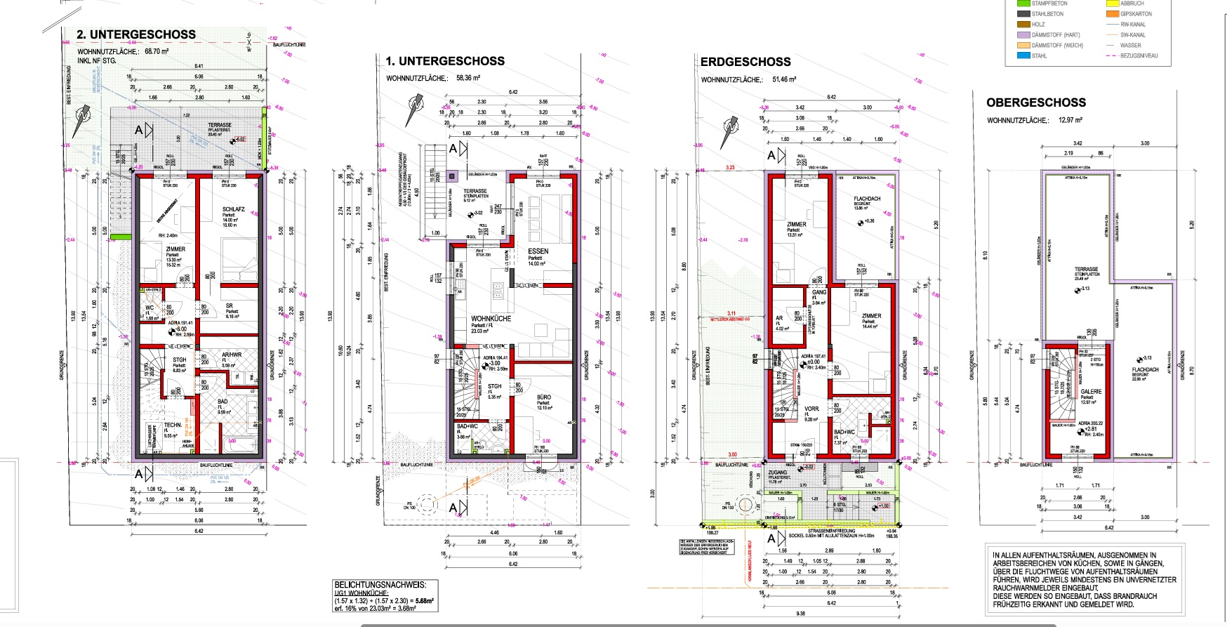 Exklusive Doppelhaush�lfte in Gr�nruhelage der Sophienalpe ? Neubau-Erstbezug mit Garten & Panoramablick /  / 1140&nbsp;Wien / Bild 9