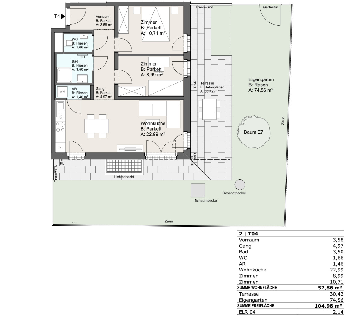 BEZUGSFERTIG I N�he M�hlwasser I Klimaaktiv-zertifiziert I Tiefgarage I W�rmepumpe I Fu�bodenheizung & K�hlung I PV-Anlage  /  / 1220&nbsp;Wien / Bild 5