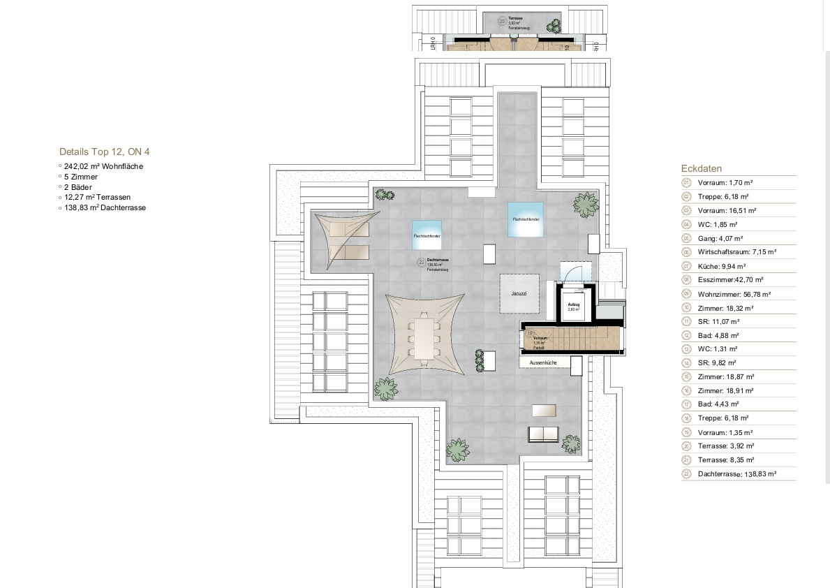 Exklusives Penthouse mit Villencharakter ? Dachgeschoss mit Lift bis auf die private Dachterrasse /  / 1170&nbsp;Wien / Bild 1
