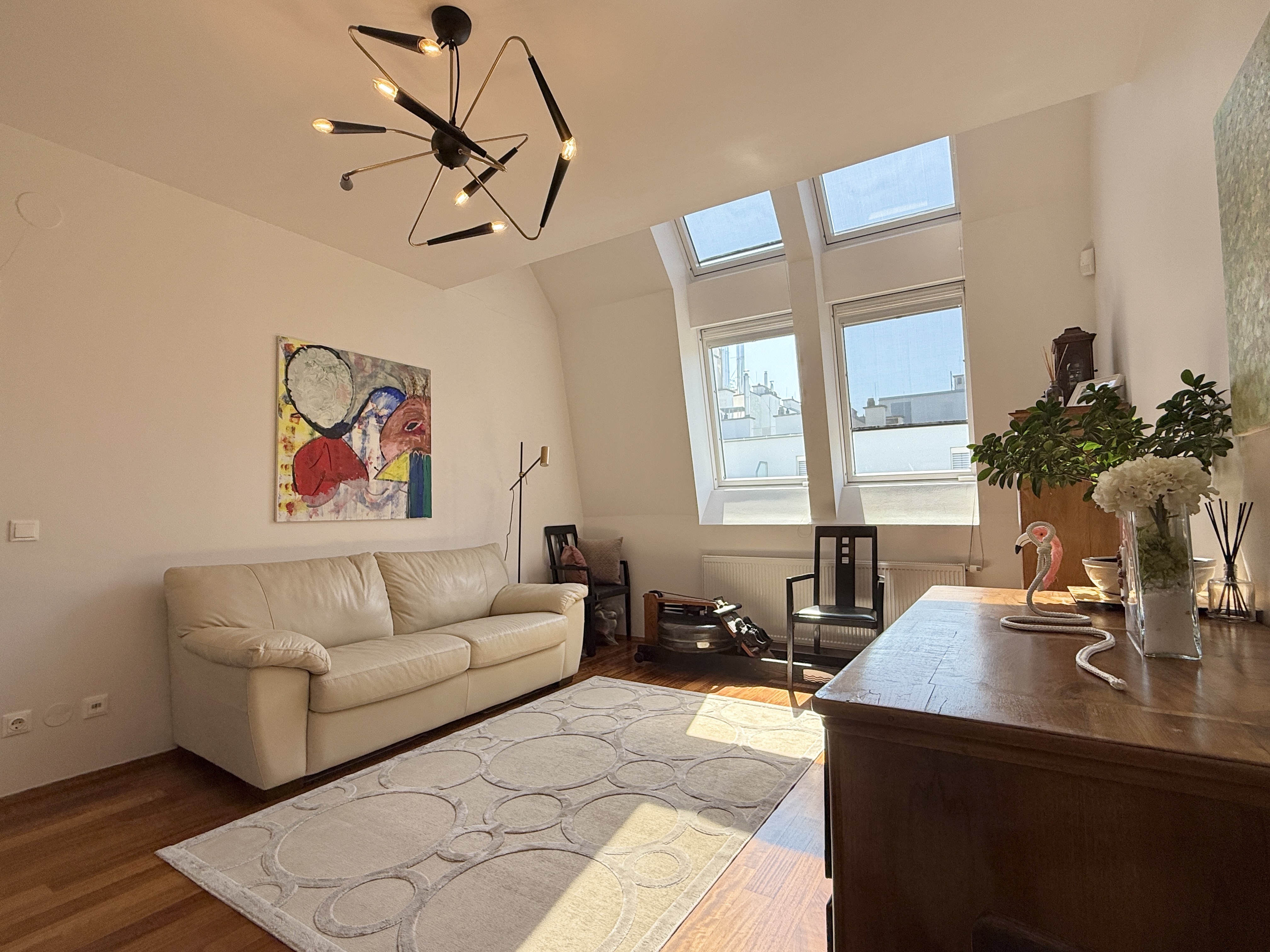 Grner Dachgarten mit Blick ber Wien I exklusive DG - Wohnung I Grozgige Fensterflchen mit Rolllden I Klimaanlage /  / 1040 Wien / Bild 6