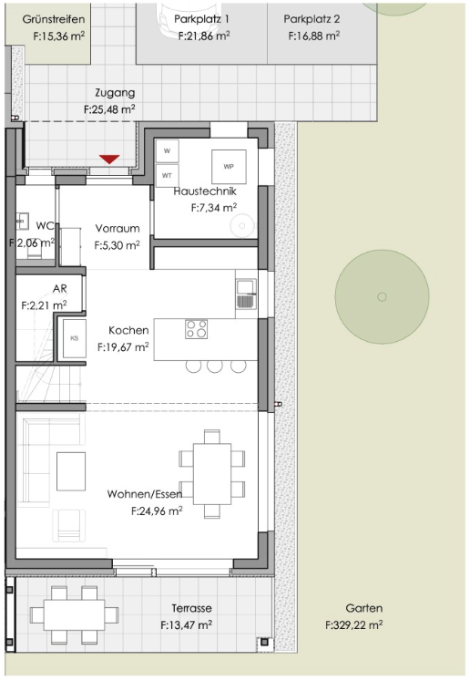 Energieeffizient durch Luftw�rmepumpe & Photovoltaik I ca. 344m� gro�er Garten I 2 Stellpl�tze /  / 3580&nbsp;Horn / Bild 2