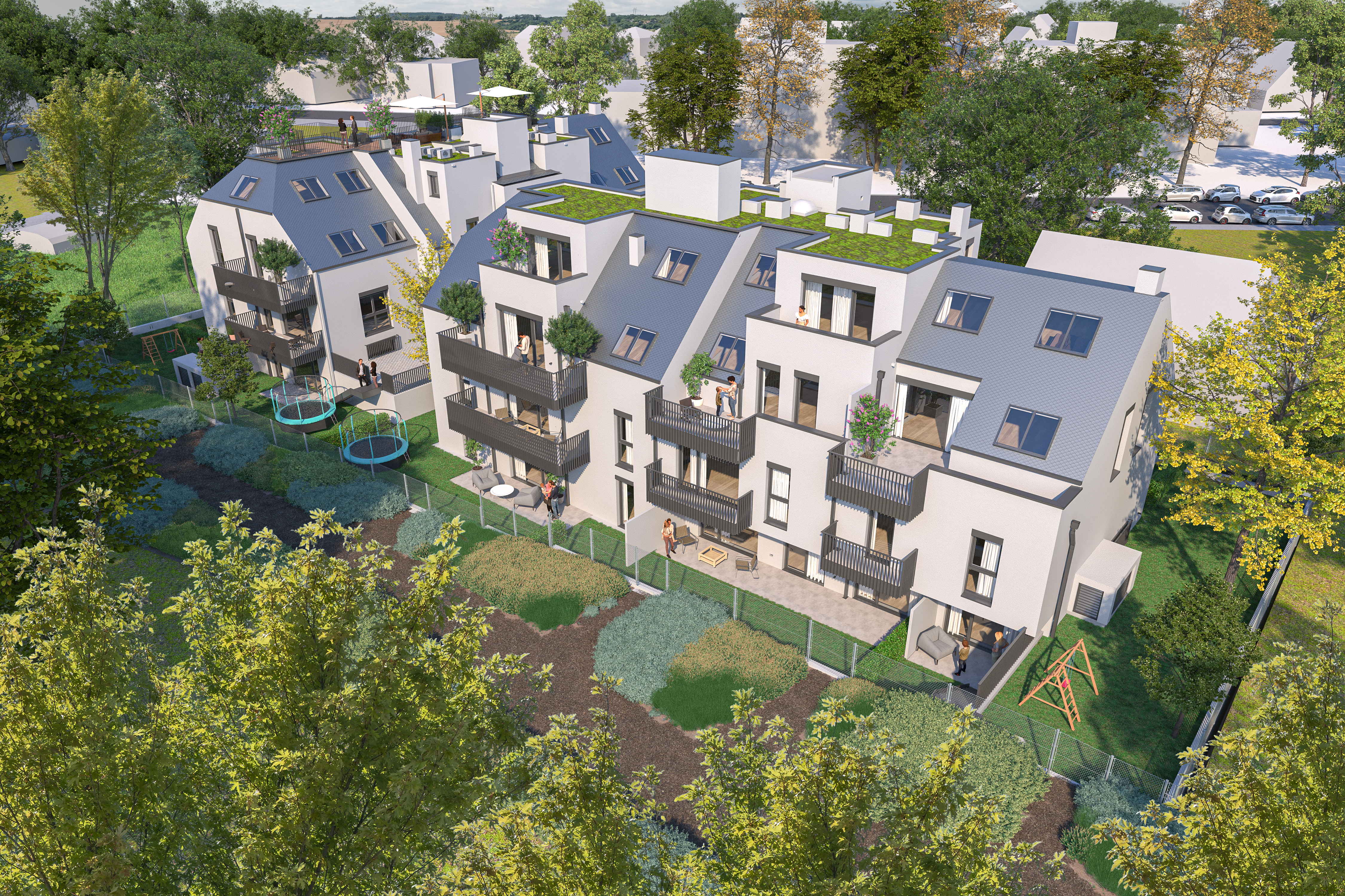 Neues Projekt in der Schwarzelackenau beim Marchfeldkanal - noch 17 Einheiten verfgbar! 