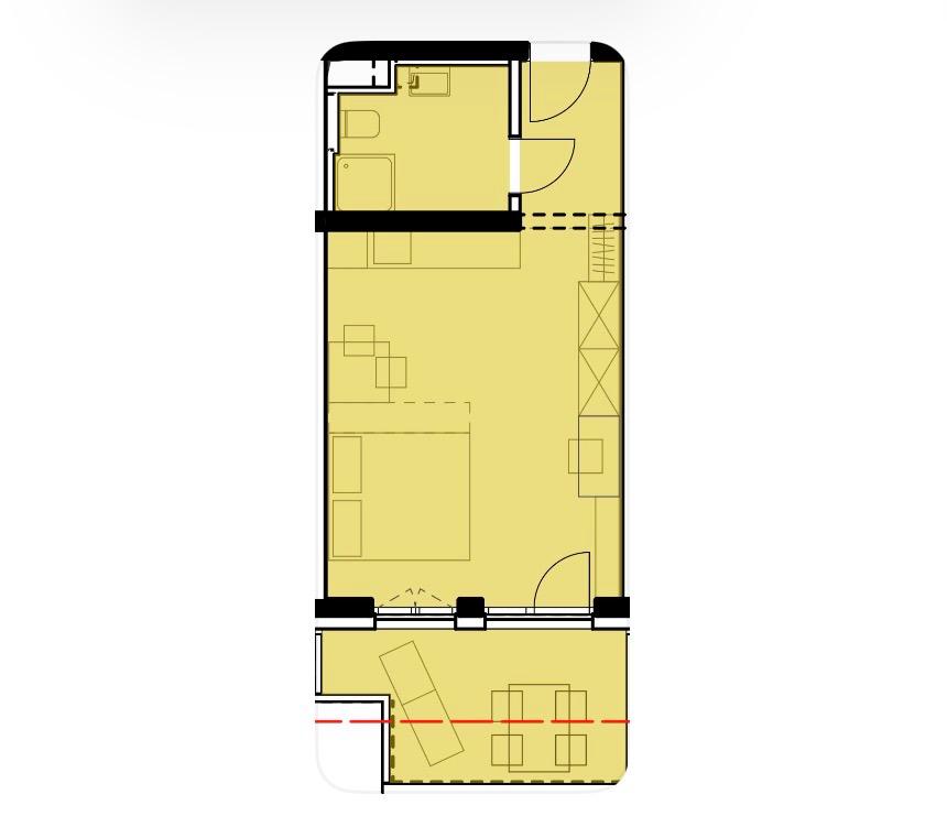 Funktionale 1-Zimmer Wohnung mit Balkon im 6.Stock - Erstbezug (Top 2/66) /  / 1220&nbsp;Wien / Bild 7