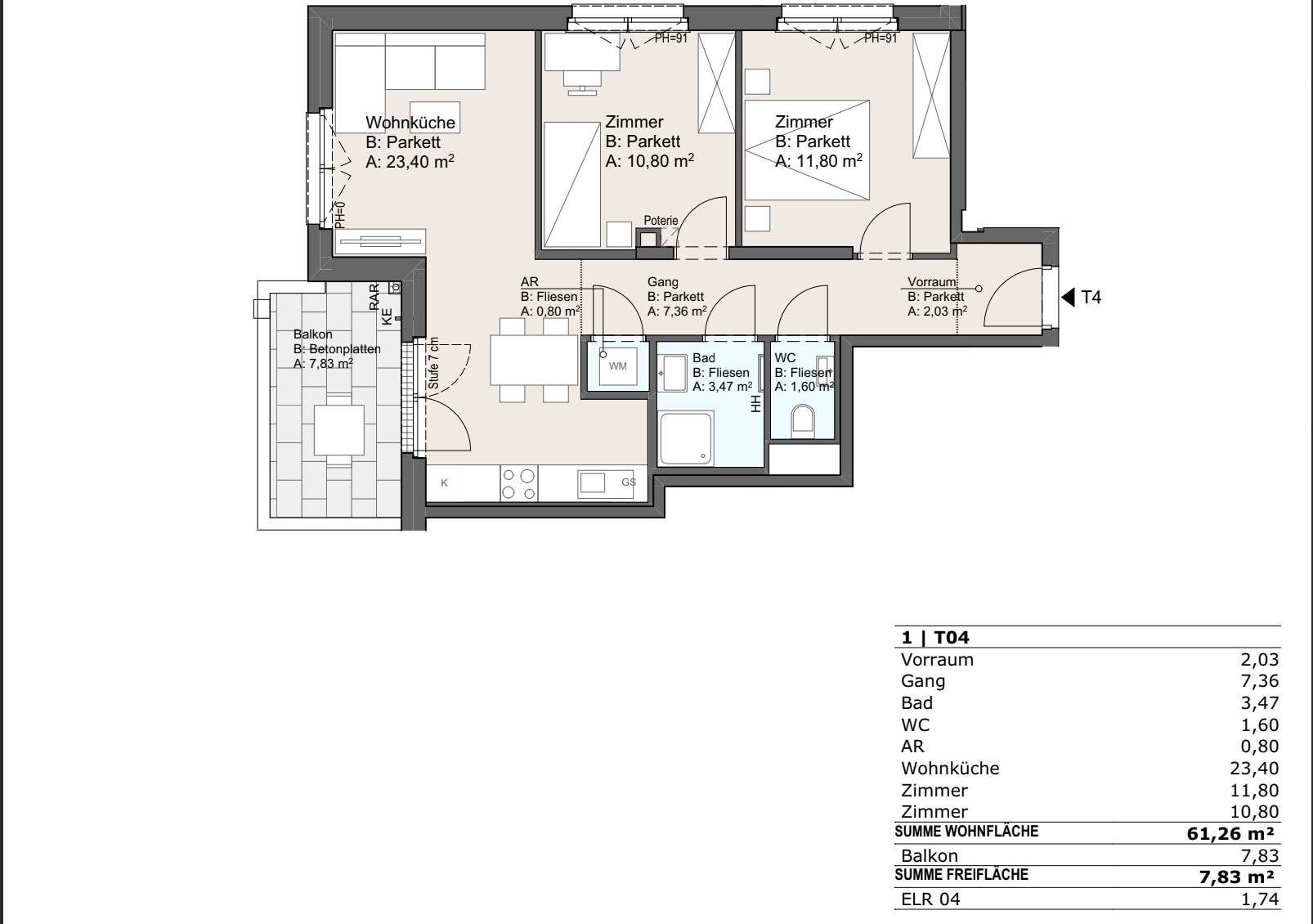BEZUGSFERTIG I N�he M�hlwasser I Klimaaktiv-zertifiziert I Tiefgarage I W�rmepumpe I Fu�bodenheizung & K�hlung I PV-Anlage /  / 1220&nbsp;Wien / Bild 4