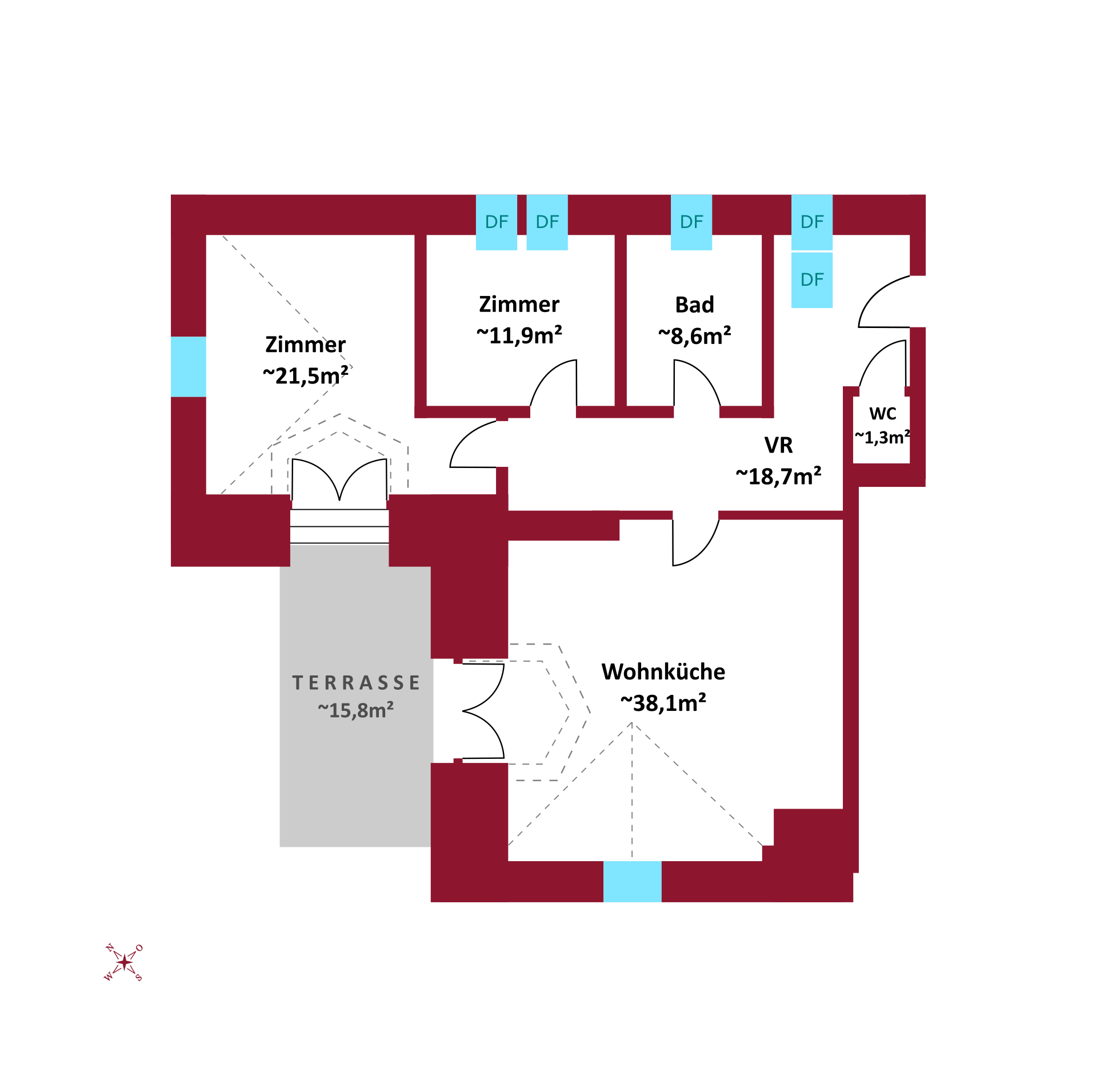 Aktion: Provisionsfrei! Historische Villa mit 3 DG-Einheiten inkl. Dachterrassen I 2012 DG Ausbau inkl. Lift I Gr�nlage /  / 2500&nbsp;Baden / Bild 5
