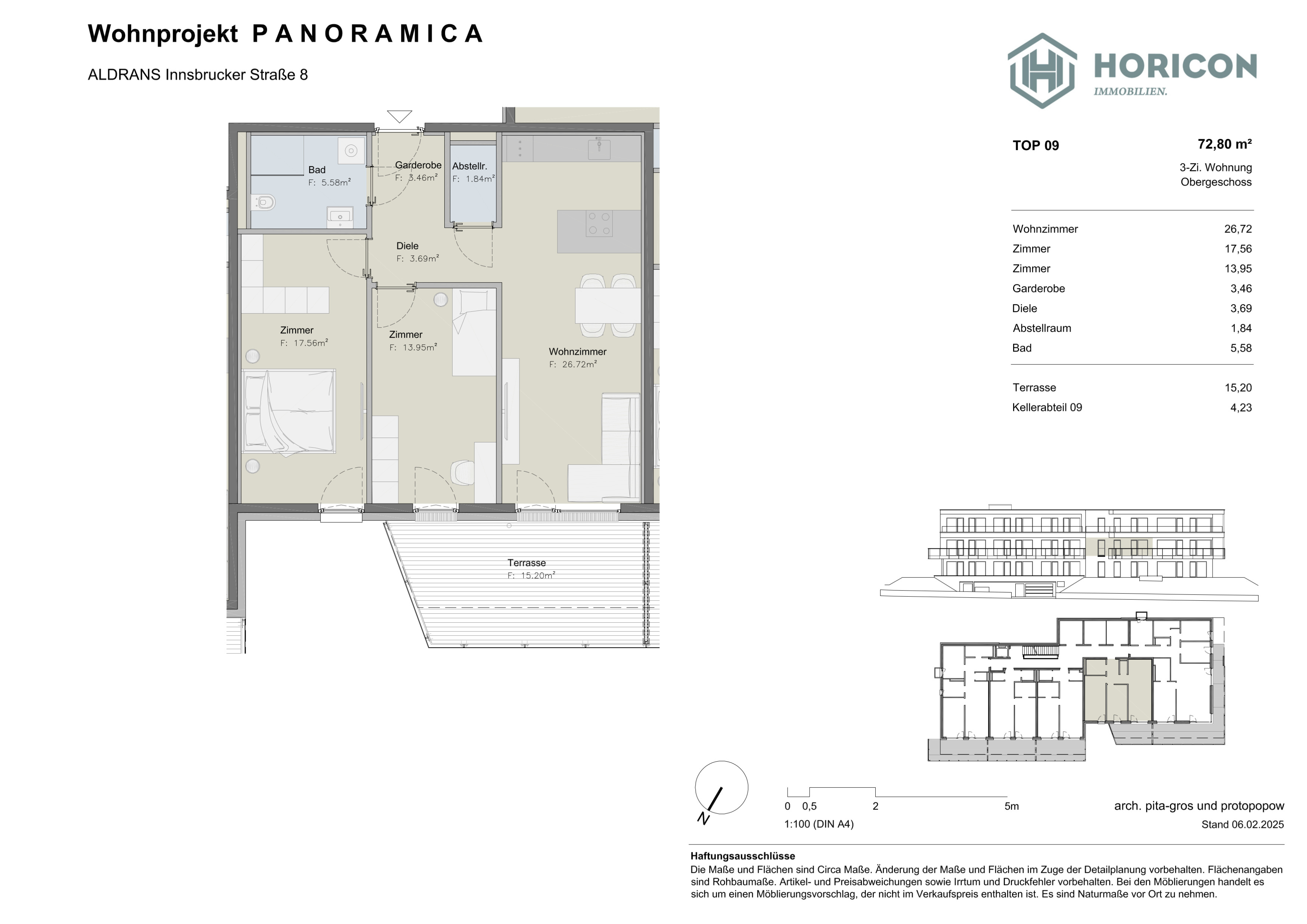 "Aldrans - PANORAMICA" - Wohnen mit Aussicht Top 09 /  / 6071&nbsp;Aldrans / Bild 0