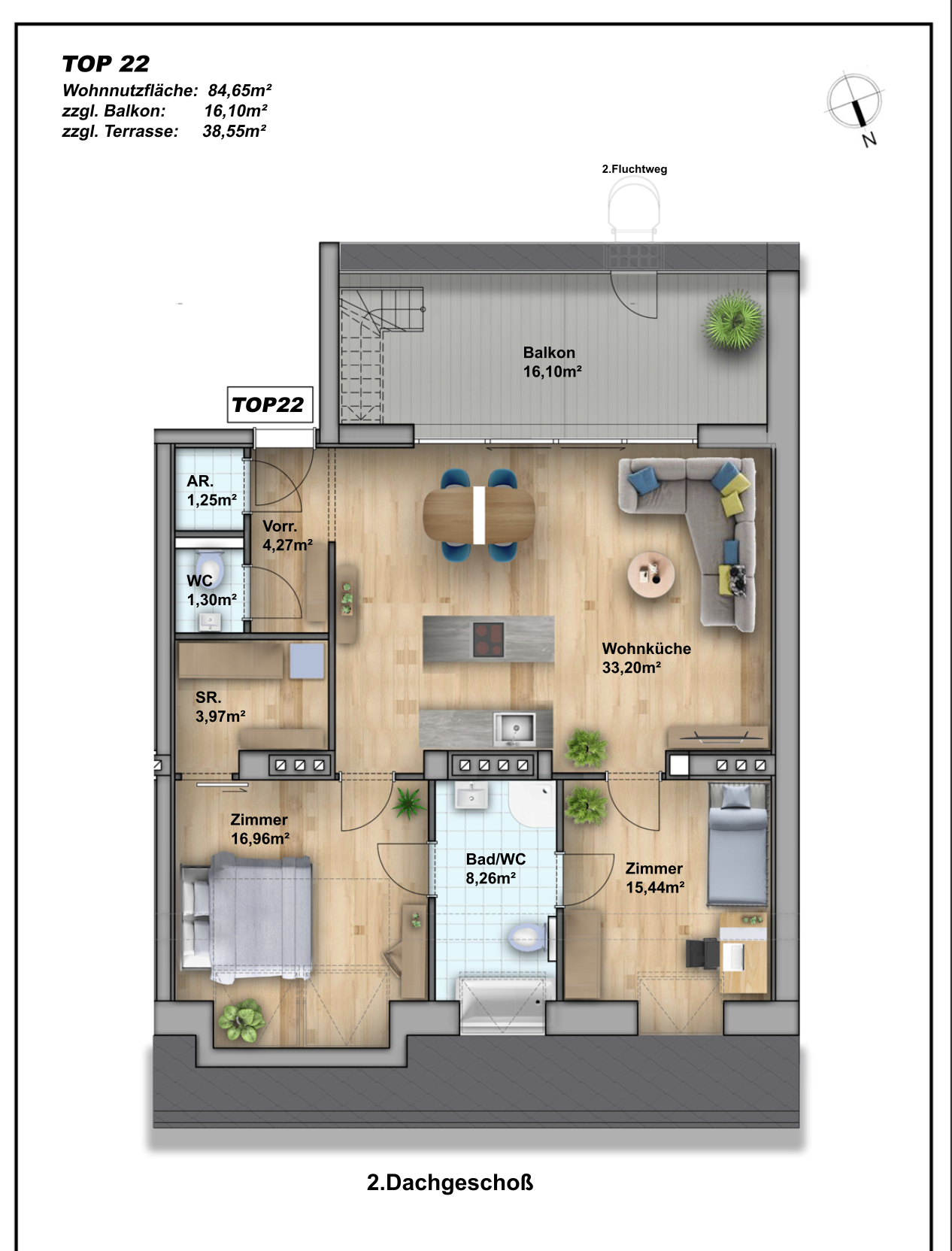 Auenflchen ohne direkten Gegenber I Erstbezug I Nahe U3 Ottakring I Luftwrmepumpe, Fubodenheizung u.v.m.!  /  / 1160 Wien / Bild 5