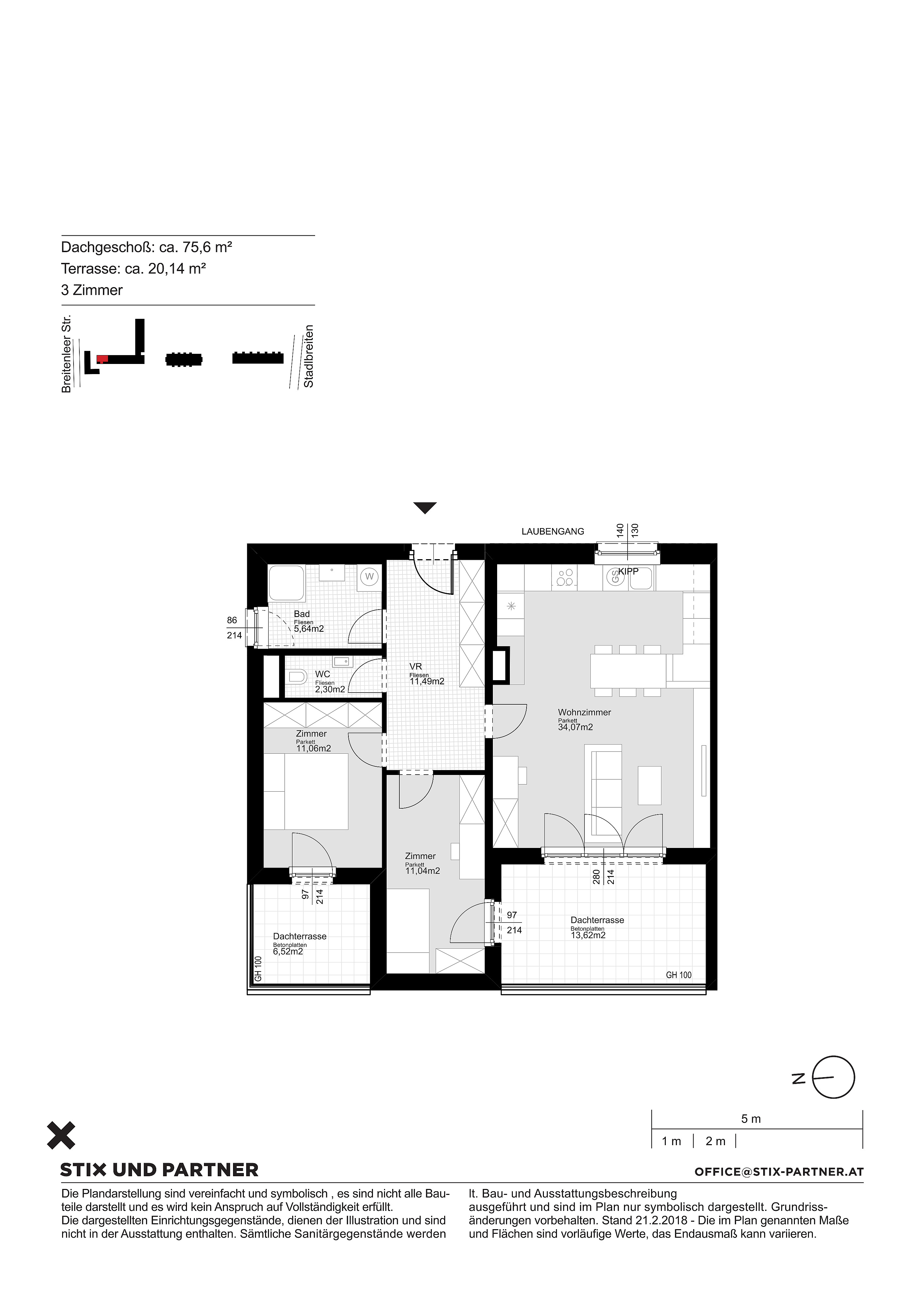 DG ohne Dachschr�gen I ca. 20 m2 Au�enfl�che I Klimaanlage I hauseigener Tiefgaragenstellplatz inkludiert I  /  / 1220&nbsp;Wien / Bild 0