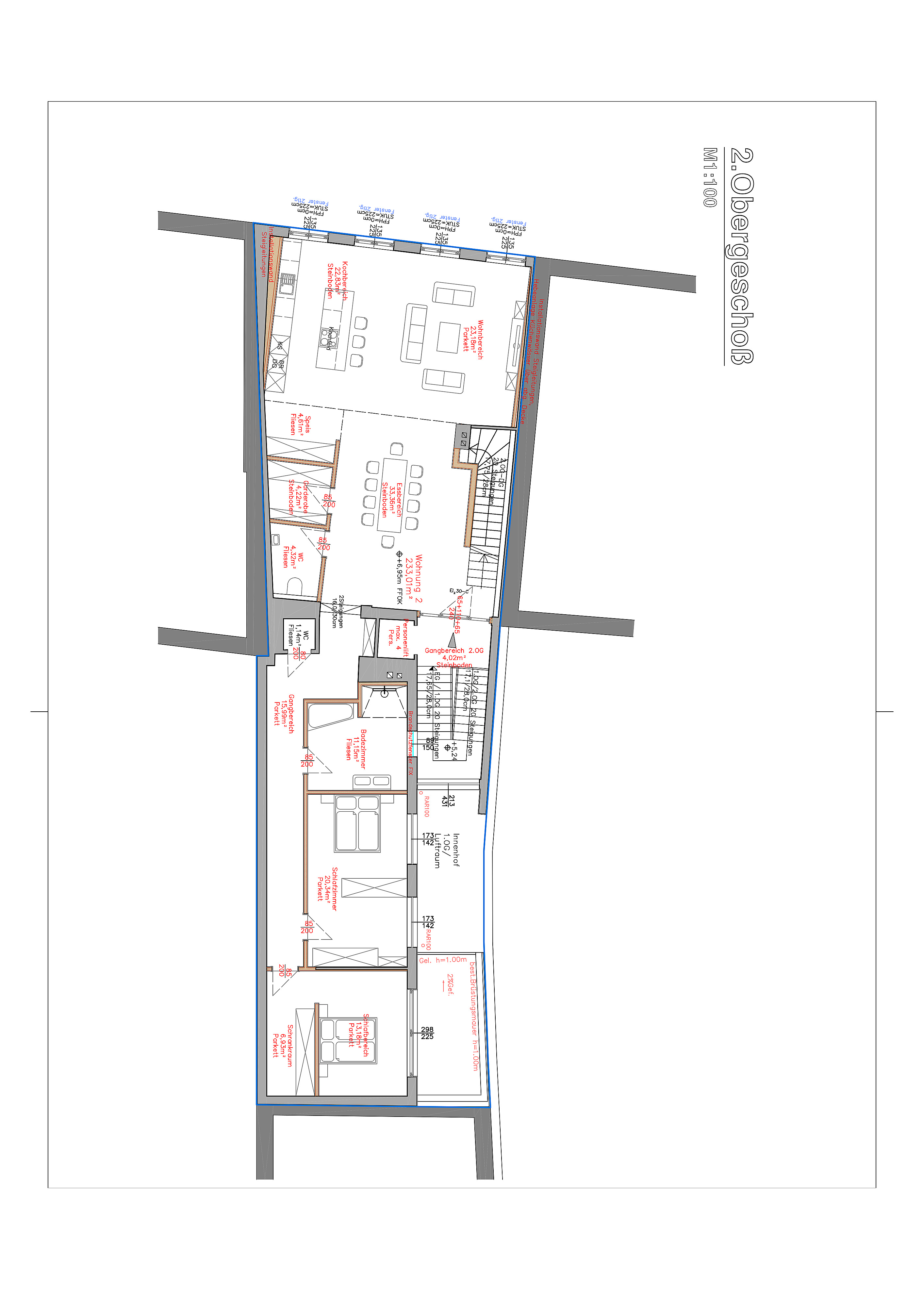 Exklusive Lage I spektakul�re ca. 91 m� Panoramaterrasse I 8 Zimmer I geplante Aufteilung noch flexibel gestaltbar I /  / 3430&nbsp;Tulln an der Donau / Bild 3