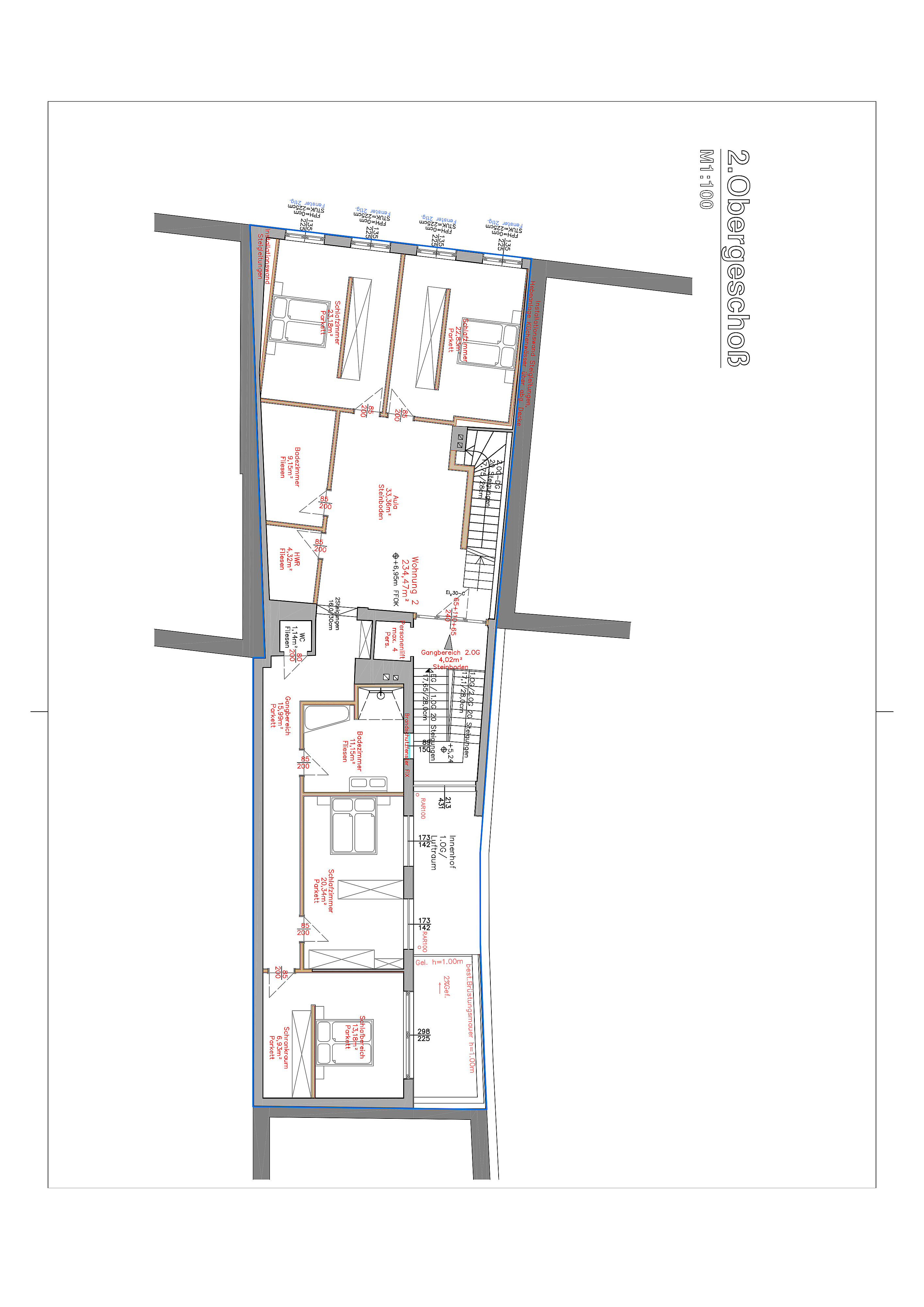 Exklusive Lage I spektakul�re ca. 91 m� Panoramaterrasse I 8 Zimmer I geplante Aufteilung noch flexibel gestaltbar I /  / 3430&nbsp;Tulln an der Donau / Bild 4