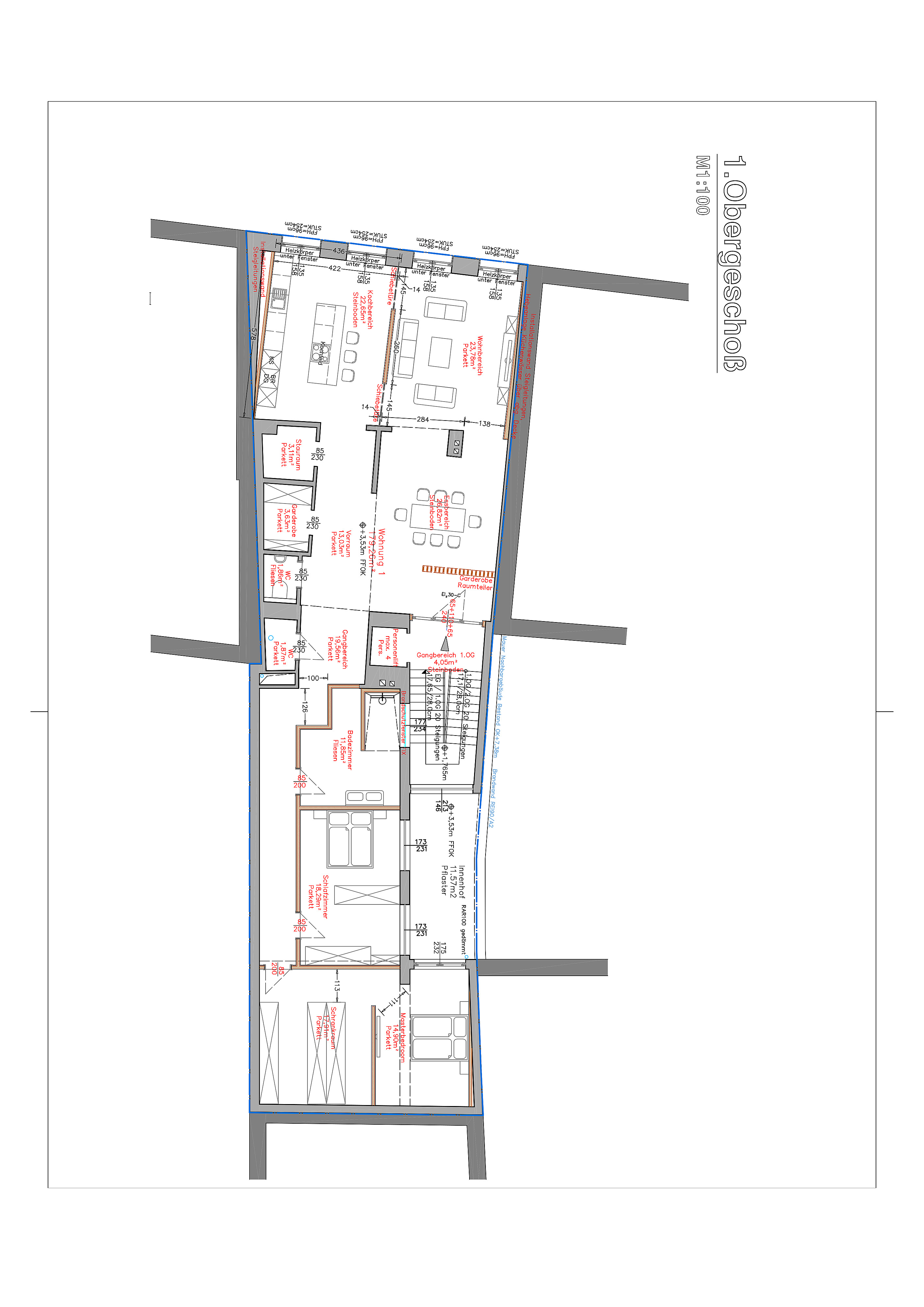 Exklusive Lage I spektakul�re ca. 91 m� Panoramaterrasse I 8 Zimmer I geplante Aufteilung noch flexibel gestaltbar I /  / 3430&nbsp;Tulln an der Donau / Bild 2